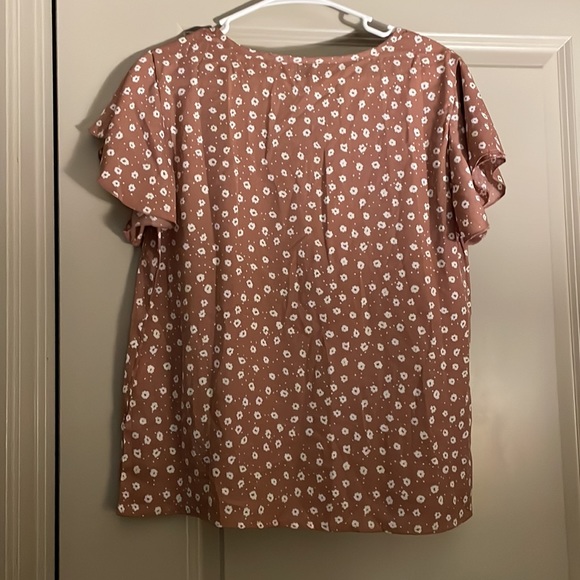 SHEIN short-sleeved flowered blouse, size M - Picture 2 of 2